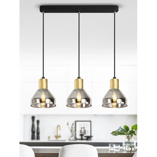 Светильник подвесной (подвес) Rivoli Kassandra 3118-303 3 х Е14 40 Вт модерн потолочный