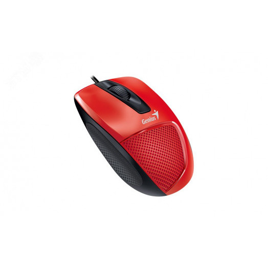 Мышь DX-150X, USB, красный/черный