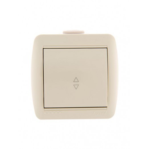 Переключатель проходной 1-кл. ОП Nata 10А IP20 крем. LEZARD 710-0300-105 Переключатель проходной 1-кл. ОП Nata 10А IP20 крем. LEZARD 710-0300-105