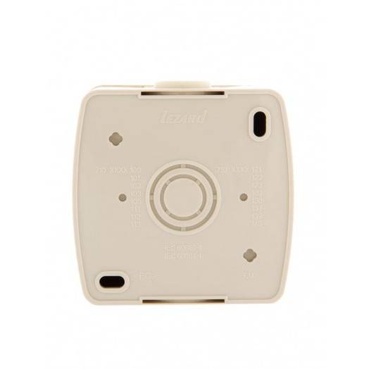 Розетка 1-м ОП Nata 16А IP20 с заземл. керамика крем. LEZARD 710-0300-122