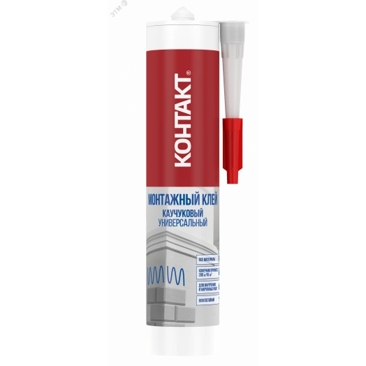 Монтажный клей каучуковый универсальный бежевый 280 мл