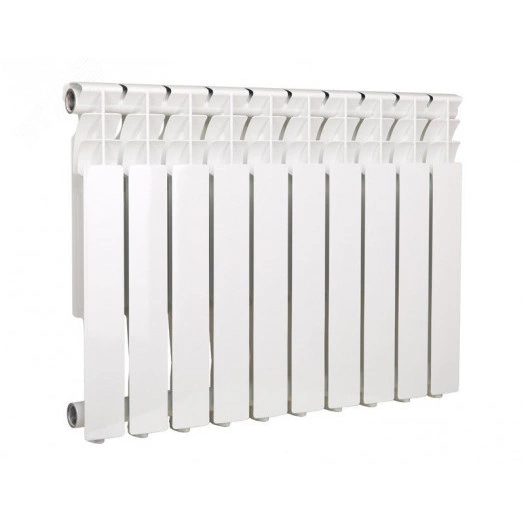 Радиатор алюминиевый секционный  500/80/6 боковое подключение