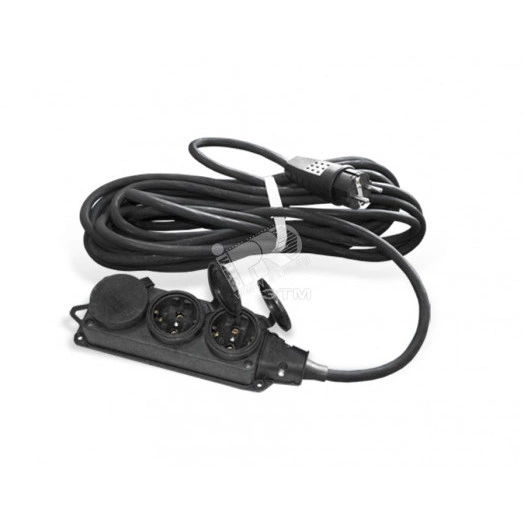 Удлинитель силовой ТМ Союз 3 гнезда 3700 Вт с защитной крышкойкг IP-44 10м