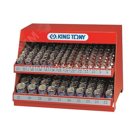 Стенд с торцевыми головками 1/2', 8-32 мм, серия 4330М, 172 предмета