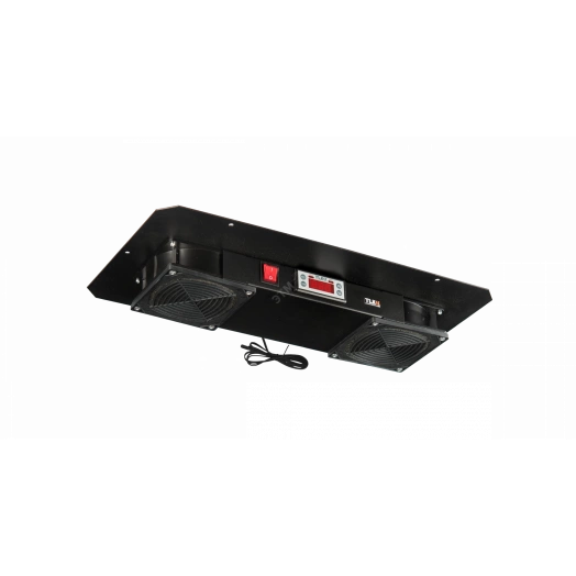 Блок вент TLK для настенных шкафов серии TWM 2 вентилятора с фильтр без шнура черный