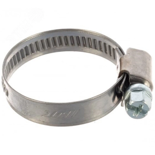 Хомут червячный 32-50/12 W2 нержавеющая сталь 1Т 32-50-7 Н ГОСТ 28191-89