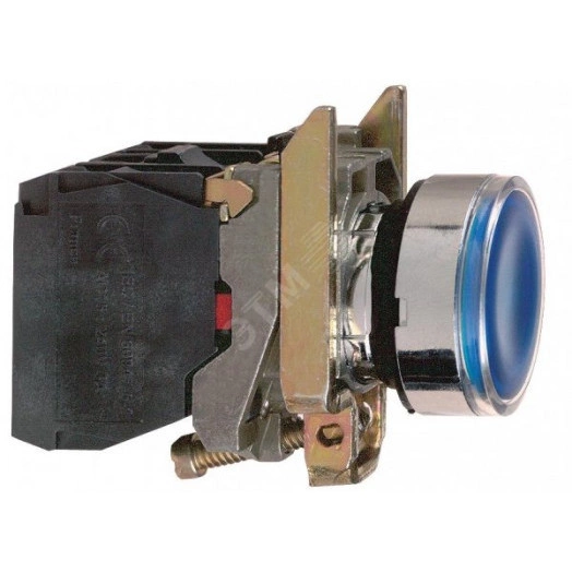 Кнопка 22мм 48-120В с возвратом с подсветкой