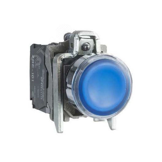 Кнопка 22мм 48-120В с возвратом с подсветкой
