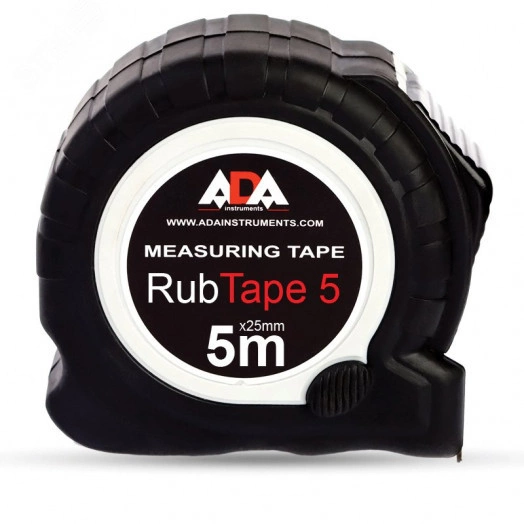 Рулетка RubTape 5 (сталь, с двумя СТОПами, 5 м)