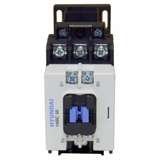 Магнитный контактор HGC12 11NS X024 12A 5.5 кВт при АС3 (380-440В) кат. 24В АC 1НО+1НЗ