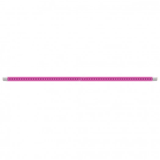 Лампа светодиодная для растений. LED-T8-18W/SPSB/G13/CL PLP30WH Форма T8, прозрачная. Спектр для рассады и цветения. ТМ Uniel.