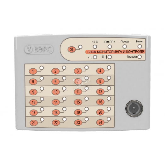 Блок мониторинга и контроля ВЭРС-БМК, внешняя выносная клавиатура в единственном исполнении на 24 кнопки
