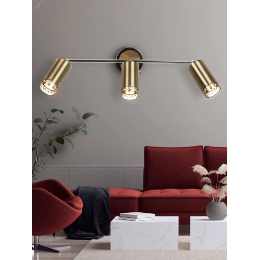 Светильник настенно-потолочный спот Rivoli Alosia 7019-703 3 * GU10 25 Вт поворотный с выключателем