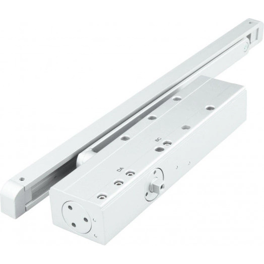 Доводчик ALDC-4585SLW для дверей 45-85кг, белый,  со скользящей тягой и регулируемым усилием (ALDC)