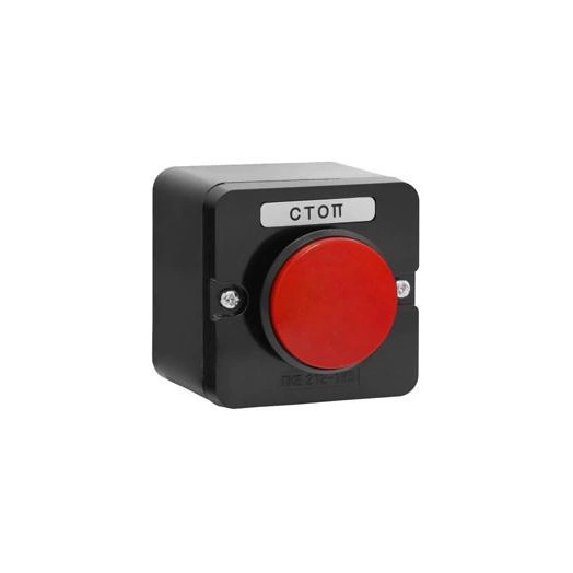 Пост управления ПКЕ 212-1 У3 10А 660В 1 элемент красн. гриб накладной IP40 Электротехник ET519064