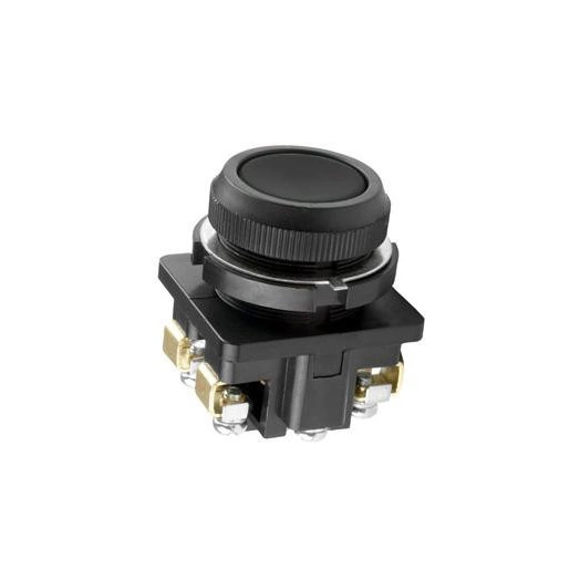 Кнопка КЕ-011/1 2з цилиндр 10А 660В IP40 черн. Электротехник ET507206
