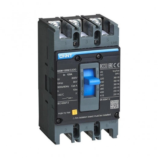 Выключатель автоматический 3п 100А 50кА NXM-125H (R) CHINT
