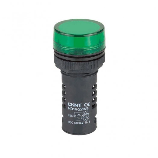 Индикатор ND16-22B/2 AC/DC380В (R) зел. CHINT 592795