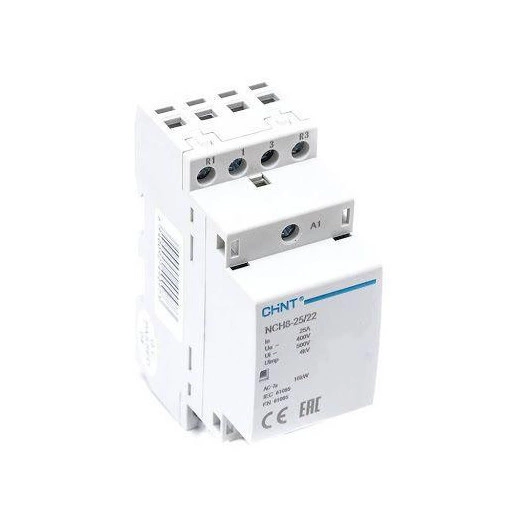 Контактор модульный NCH8-25/22 25А 2НЗ+2НО AC 24В 50Гц (R) CHINT 256092