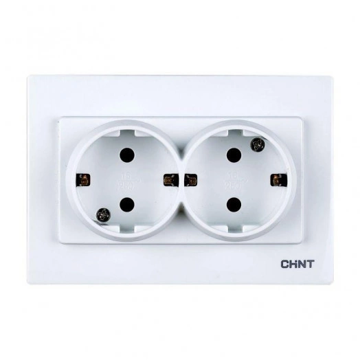 Розетка телефонная 2-м 4 контакт. CHINT 715472