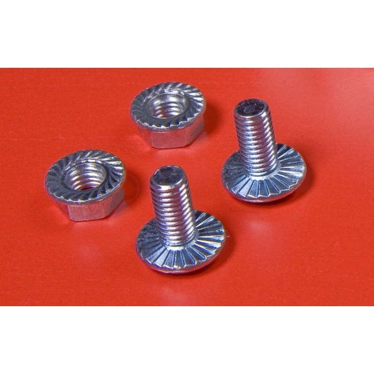 Комплект креп. винт+гайка М6х10 с насеч. (уп.250шт) "V" VM6.10