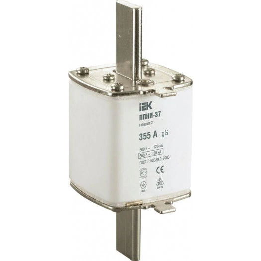 Вставка плавкая ППНИ-37 355А габарит 2 IEK DPP40-355