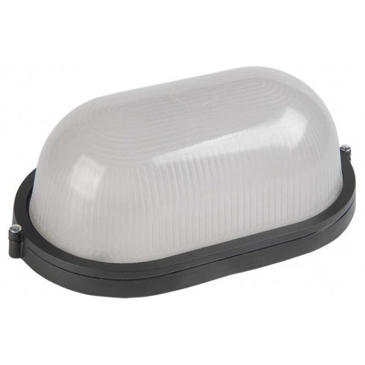 Светильник НПП 1401 60Вт E27 IP54 черн. овал IEK LNPP0-1401-1-060-K02