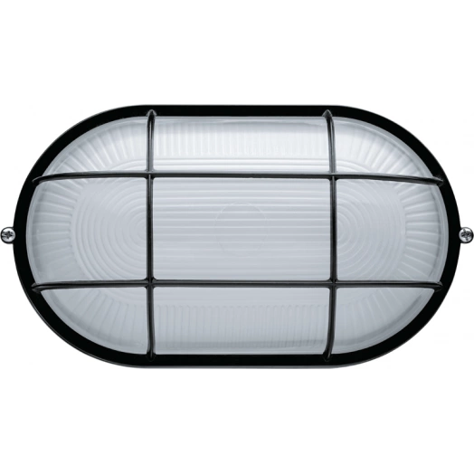 Светильник ЛОН 94 814 NBL-O2-100-E27/BL 1х100Вт E27 IP54 (аналог НПБ 1202 черн. овал с решеткой 100Вт) Navigator 94814