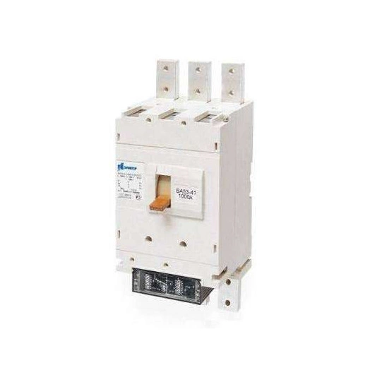 Выключатель автоматический 3п 1000А Im=7000А 50кА ВА53-41 340010 ЭР 660В передн. подкл.: Al шина; кабель с каб. наконечн. Контактор 1002431