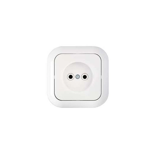 Розетка 1-м СП 16А IP20 без заземл. бел. Bylectrica РС16-228