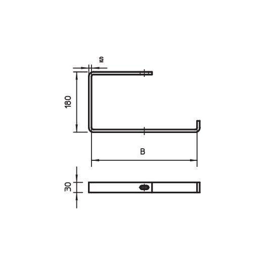 Скоба навесная AHB 100 FT OBO 6363903