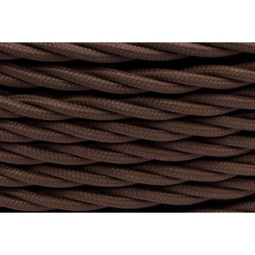 Провод ретро 2х2.5 матов. корич. (уп.50м) Bironi B1-425-72-50