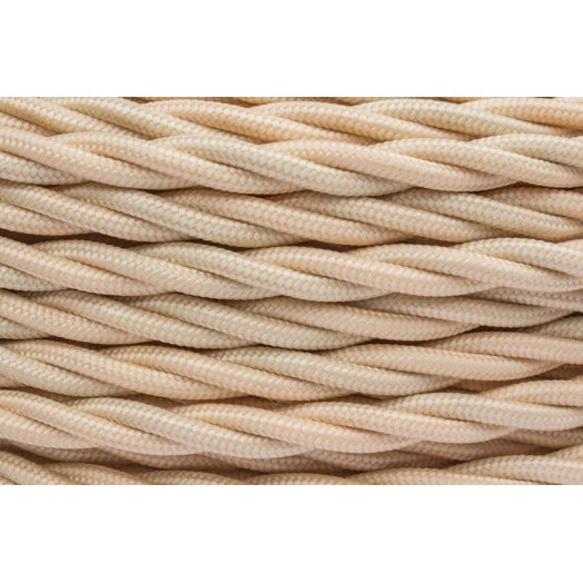 Провод ретро 2х2.5 матов. зол./песочн. (уп.50м) Bironi B1-425-719-50