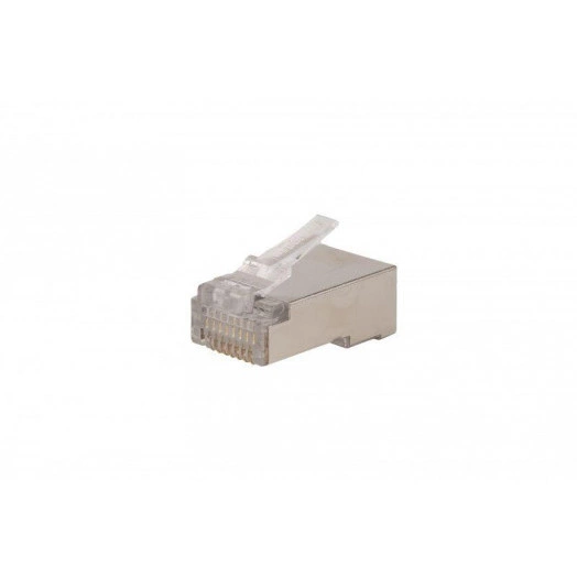 Разъем легкой оконцовки PLEZ-8P8C-U-C5-SH-100 RJ-45 (8P8C) под витую пару кат.5e (50 µ"/ 50 микродюймов) экранир. универс. (для ож и мж кабеля) (уп.100шт) Hyperline 403342