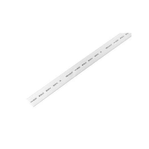 Трубка термоусадочная 12.0/6.0 1м бел. REXANT 21-2001