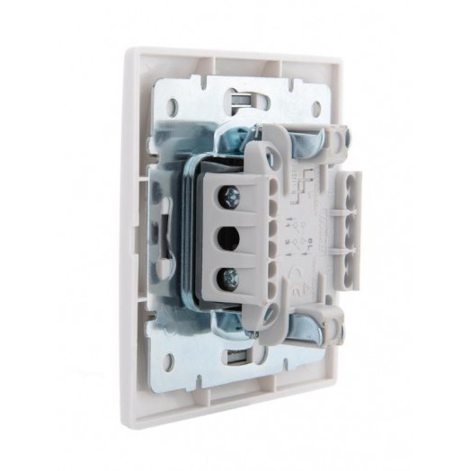 Выключатель 2-кл. СП Mira 10А IP20 с сер. вставкой бел. LEZARD 701-0215-101 Выключатель 2-кл. СП Mira 10А IP20 с сер. вставкой бел. LEZARD 701-0215-101