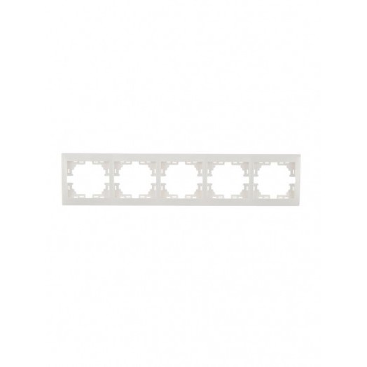 Рамка 5-м Mira горизонт. бел. LEZARD 701-0200-150