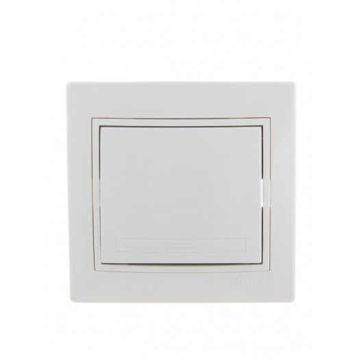 Выключатель 1-кл. СП Mira 10А IP20 с бел.вставкой бел. LEZARD 701-0202-100 Выключатель 1-кл. СП Mira 10А IP20 с бел.вставкой бел. LEZARD 701-0202-100