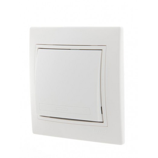 Выключатель 1-кл. СП Mira 10А IP20 с бел.вставкой бел. LEZARD 701-0202-100 Выключатель 1-кл. СП Mira 10А IP20 с бел.вставкой бел. LEZARD 701-0202-100