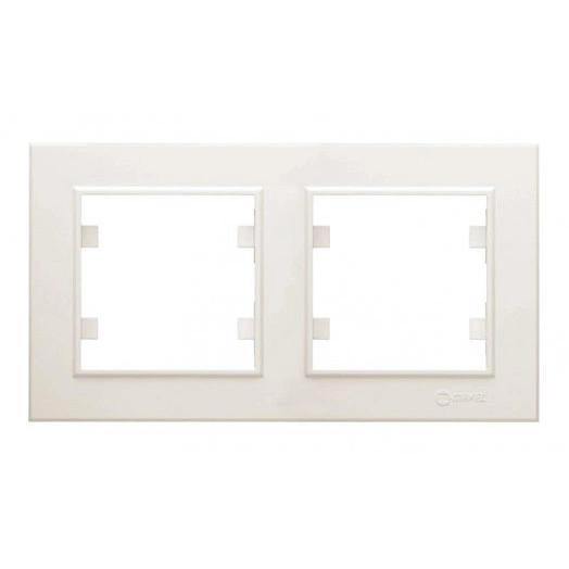 Рамка 2-м Karea горизонт. крем. Makel 56010702