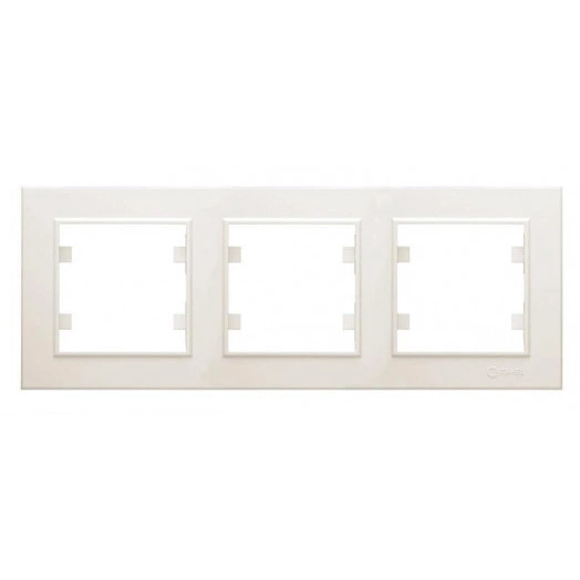Рамка 3-м Karea горизонт. крем. Makel 56010703