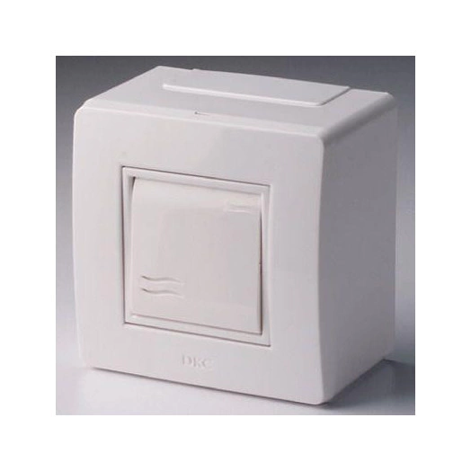 Коробка с выключателем 1-кл. 2мод. ОП Brava 16А IP20 PDD-N60 бел. DKC 10002