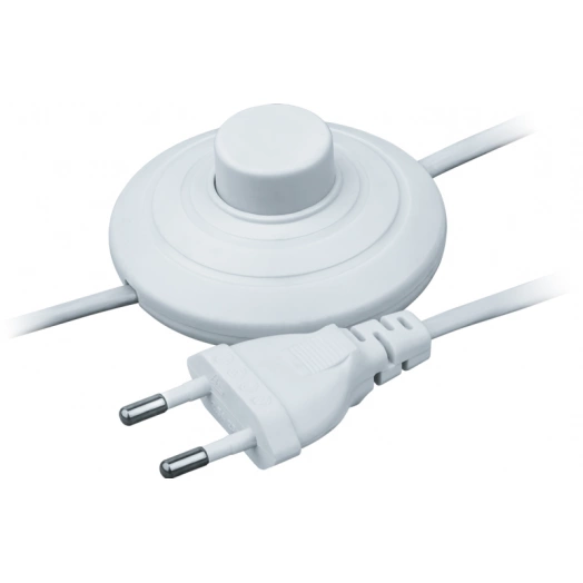 Шнур 61 600 NPS-FS01-170-2х0.5-WH 1.7м с выкл. бел. Navigator 61600