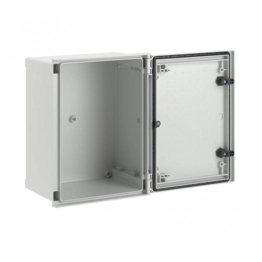 Шкаф цельный навесной из фибергласа без МП со сплошной дверью 400х300х200мм DKC CN50432