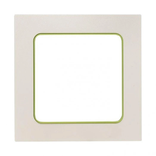 Рамка 1-м Стокгольм бел. с линией цвета зел. PROxima EKF EXM-G-302-20