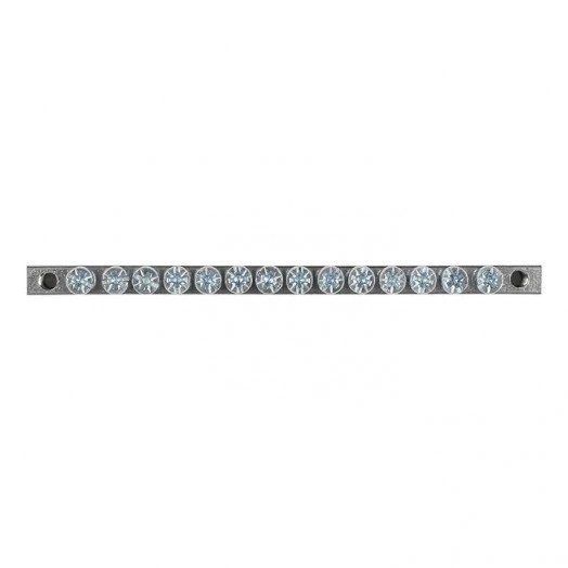 Шина PEN "ноль-землядюйма 6x9 14 отвер. цинк крепеж по краям EKF sn1-63-14-k