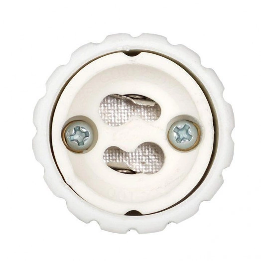 Переходник E14-GU10 бел. EKF AD-E14-GU10-w