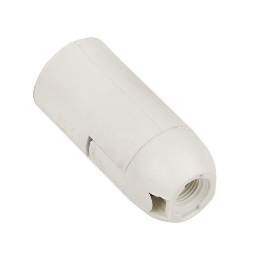 Патрон E14 пластик. подвесной термостойкий пластик бел. EKF LHP-E14-s