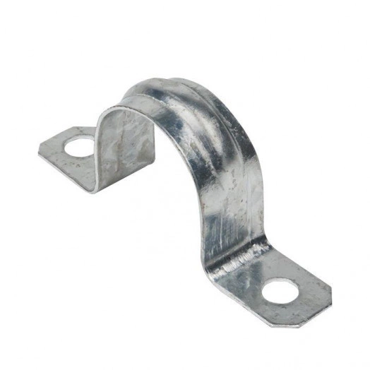 Скоба крепежная двухлапковая d25-26мм метал. (уп.100шт) EKF sm-2-25-26