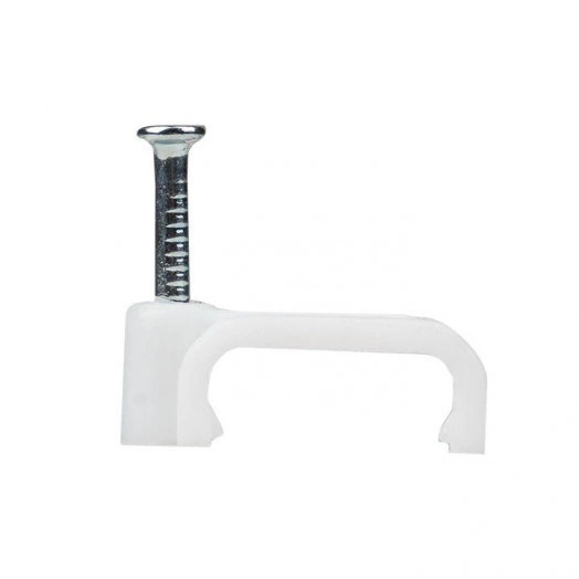 Скоба крепежная квадратная плоская 14мм (уп.50шт) EKF plcn-ss-14